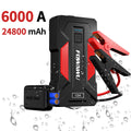 جهاز تشغيل بطارية السيارة المحمول FOWAWU بسعة 24800mAh مع باور بانك وكشاف طوارئ