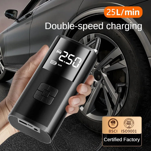 منفاخ إطارات لاسلكي ذكي بقوة 150 PSI ⭐